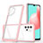 Carcasa Bumper Funda Silicona Transparente Espejo MQ1 para Samsung Galaxy M32 5G Oro Rosa