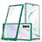 Carcasa Bumper Funda Silicona Transparente Espejo MQ1 para Samsung Galaxy Note 10 5G Verde