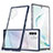 Carcasa Bumper Funda Silicona Transparente Espejo MQ1 para Samsung Galaxy Note 10 Plus 5G Azul