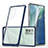 Carcasa Bumper Funda Silicona Transparente Espejo MQ1 para Samsung Galaxy Note 20 5G Azul