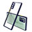 Carcasa Bumper Funda Silicona Transparente Espejo N02 para Samsung Galaxy Note 20 5G Azul Real