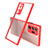 Carcasa Bumper Funda Silicona Transparente Espejo N02 para Samsung Galaxy Note 20 Ultra 5G Rojo