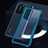 Carcasa Bumper Funda Silicona Transparente Espejo N06 para Huawei P40 Pro Cian