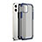Carcasa Bumper Funda Silicona Transparente Espejo para Apple iPhone 12 Azul