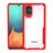 Carcasa Bumper Funda Silicona Transparente Espejo para Samsung Galaxy A71 5G Rojo