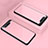Carcasa Bumper Funda Silicona Transparente Espejo para Samsung Galaxy A80 Oro Rosa