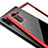 Carcasa Bumper Funda Silicona Transparente Espejo para Samsung Galaxy Note 10 5G Rojo
