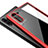 Carcasa Bumper Funda Silicona Transparente Espejo para Samsung Galaxy Note 10 Rojo