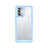 Carcasa Bumper Funda Silicona Transparente J01S para Oppo K9 Pro 5G Azul