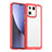 Carcasa Bumper Funda Silicona Transparente J01S para Xiaomi Mi 13 5G Rojo