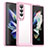 Carcasa Bumper Funda Silicona Transparente J02S para Samsung Galaxy Z Fold4 5G Rosa