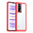 Carcasa Bumper Funda Silicona Transparente J02S para Xiaomi Poco F5 Pro 5G Rojo