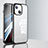 Carcasa Bumper Funda Silicona Transparente LD1 para Apple iPhone 14 Plus Plata