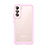 Carcasa Bumper Funda Silicona Transparente M03 para Samsung Galaxy S22 5G Rosa