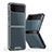 Carcasa Bumper Funda Silicona Transparente P01 para Samsung Galaxy Z Flip3 5G Gris