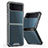 Carcasa Bumper Funda Silicona Transparente P01 para Samsung Galaxy Z Flip4 5G Gris
