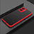 Carcasa Bumper Funda Silicona Transparente para Oppo A77 5G Rojo