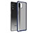 Carcasa Bumper Funda Silicona Transparente para Samsung Galaxy F62 5G Azul