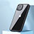 Carcasa Bumper Funda Silicona Transparente QC3 para Apple iPhone 13 Negro