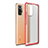 Carcasa Bumper Funda Silicona Transparente WL1 para Xiaomi Redmi Note 10 Pro Max Rojo