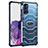 Carcasa Bumper Funda Silicona Transparente WL2 para Samsung Galaxy S20 5G Azul Real