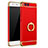 Carcasa Bumper Lujo Marco de Metal y Plastico con Anillo de dedo Soporte A02 para Xiaomi Mi 6 Rojo