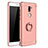 Carcasa Bumper Lujo Marco de Metal y Plastico con Anillo de dedo Soporte para Xiaomi Mi 5S Plus Oro Rosa