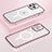 Carcasa Bumper Lujo Marco de Metal y Plastico Funda con Mag-Safe Magnetic Bling-Bling LF1 para Apple iPhone 13 Pro Oro Rosa