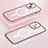 Carcasa Bumper Lujo Marco de Metal y Plastico Funda con Mag-Safe Magnetic Bling-Bling LF1 para Apple iPhone 15 Plus Oro Rosa
