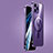 Carcasa Bumper Lujo Marco de Metal y Plastico Funda con Mag-Safe Magnetic JB1 para Apple iPhone 13 Pro Max Morado