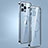 Carcasa Bumper Lujo Marco de Metal y Plastico Funda con Mag-Safe Magnetic JL3 para Apple iPhone 13 Pro Azul