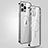 Carcasa Bumper Lujo Marco de Metal y Plastico Funda con Mag-Safe Magnetic JL3 para Apple iPhone 13 Pro Plata