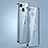 Carcasa Bumper Lujo Marco de Metal y Plastico Funda con Mag-Safe Magnetic JL3 para Apple iPhone 14 Plus Azul