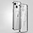 Carcasa Bumper Lujo Marco de Metal y Plastico Funda con Mag-Safe Magnetic JL3 para Apple iPhone 14 Plus Plata