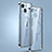 Carcasa Bumper Lujo Marco de Metal y Plastico Funda con Mag-Safe Magnetic JL3 para Apple iPhone 15 Azul