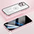 Carcasa Bumper Lujo Marco de Metal y Plastico Funda con Mag-Safe Magnetic LF1 para Apple iPhone 14 Pro Oro Rosa