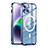 Carcasa Bumper Lujo Marco de Metal y Plastico Funda con Mag-Safe Magnetic LK1 para Apple iPhone 13 Azul