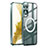 Carcasa Bumper Lujo Marco de Metal y Plastico Funda con Mag-Safe Magnetic P01 para Samsung Galaxy S21 5G Verde