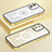 Carcasa Bumper Lujo Marco de Metal y Plastico Funda con Mag-Safe Magnetic QC1 para Apple iPhone 12 Oro