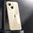 Carcasa Bumper Lujo Marco de Metal y Plastico Funda JL1 para Apple iPhone 13 Oro