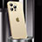 Carcasa Bumper Lujo Marco de Metal y Plastico Funda JL2 para Apple iPhone 13 Pro Max Oro