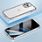 Carcasa Bumper Lujo Marco de Metal y Plastico Funda LF4 para Apple iPhone 13 Pro Plata