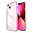 Carcasa Bumper Lujo Marco de Metal y Plastico Funda LF5 para Apple iPhone 13 Oro Rosa