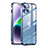 Carcasa Bumper Lujo Marco de Metal y Plastico Funda LK1 para Apple iPhone 13 Azul