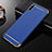 Carcasa Bumper Lujo Marco de Metal y Plastico Funda M01 para Huawei Enjoy 10 Azul