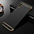 Carcasa Bumper Lujo Marco de Metal y Plastico Funda M01 para Huawei Enjoy 10 Negro
