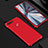 Carcasa Bumper Lujo Marco de Metal y Plastico Funda M01 para Huawei Honor View 20 Rojo