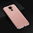 Carcasa Bumper Lujo Marco de Metal y Plastico Funda M01 para Huawei Nova 5z Oro Rosa