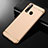 Carcasa Bumper Lujo Marco de Metal y Plastico Funda M01 para Oppo A8 Oro