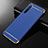 Carcasa Bumper Lujo Marco de Metal y Plastico Funda M01 para Oppo K5 Azul